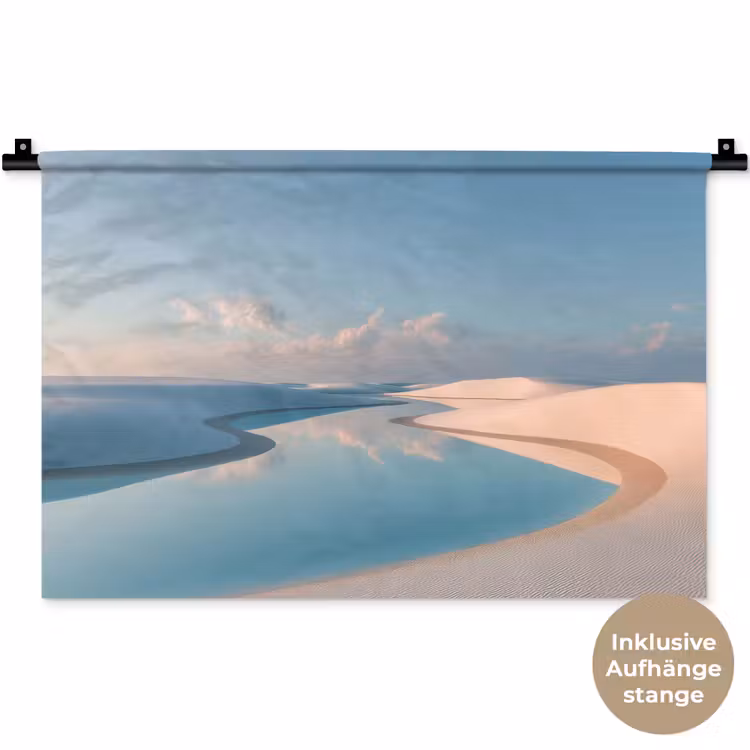 Duinen - Waterplas - Oneindige rust Wandkleed katoen klein -t3d_DE