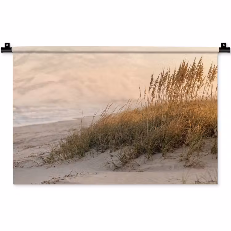 Duinlandschap - Zonsondergang - Strand Wandkleed katoen klein -zz3d