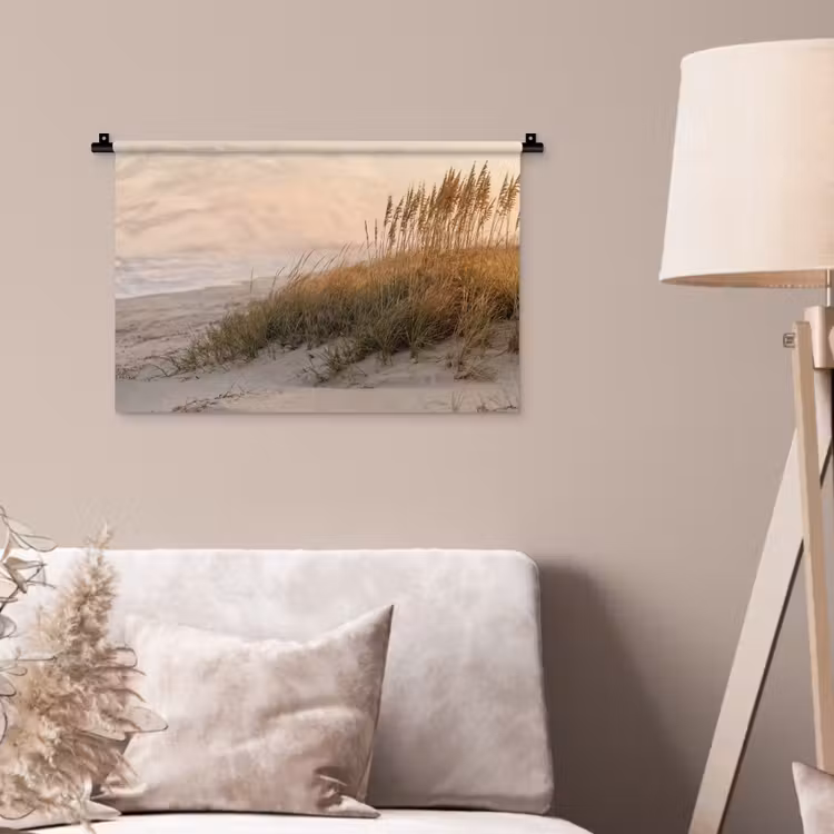 Duinlandschap - Zonsondergang - Strand Wandkleed katoen klein -sfeer4