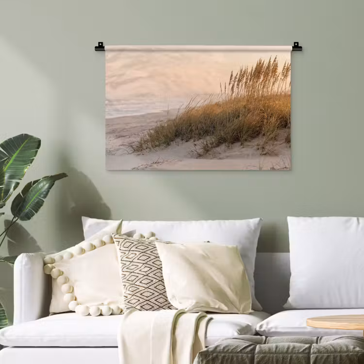 Duinlandschap - Zonsondergang - Strand Wandkleed katoen klein -sfeer7