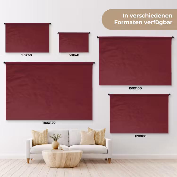 Dark - Garnet - Rood Wandkleed katoen klein 269 -tsfeer8_DE