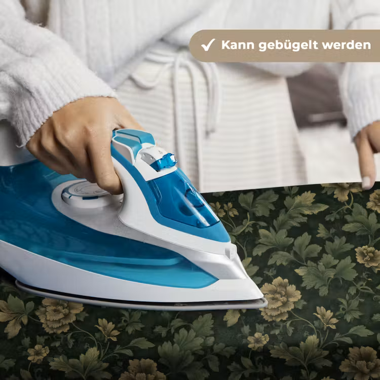 Donker - Groen - Goud - Botanisch Wandkleed katoen klein 269 -tsfeer9_DE