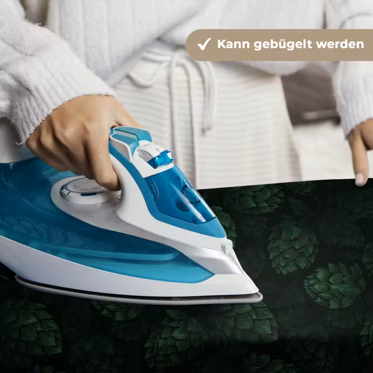 Donker - Groen - Hopbellen - Botanisch - Illustratie Wandkleed katoen klein 269 -tsfeer9_DE