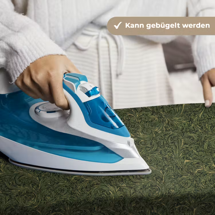 Donker - Groen - Krullend - Botanisch Wandkleed katoen klein 269 -tsfeer9_DE