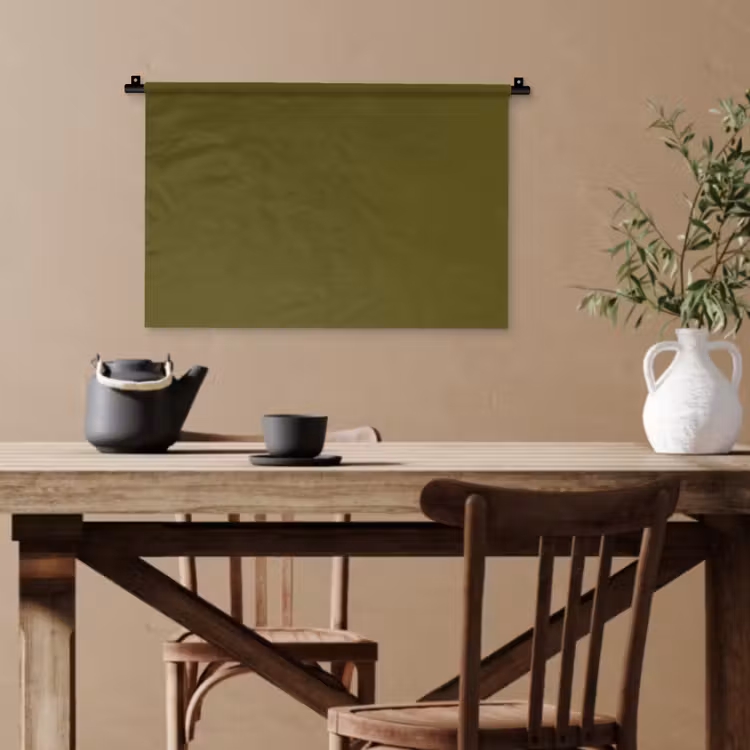 Dark - Olive - Groen Wandkleed katoen klein 269 -sfeer6