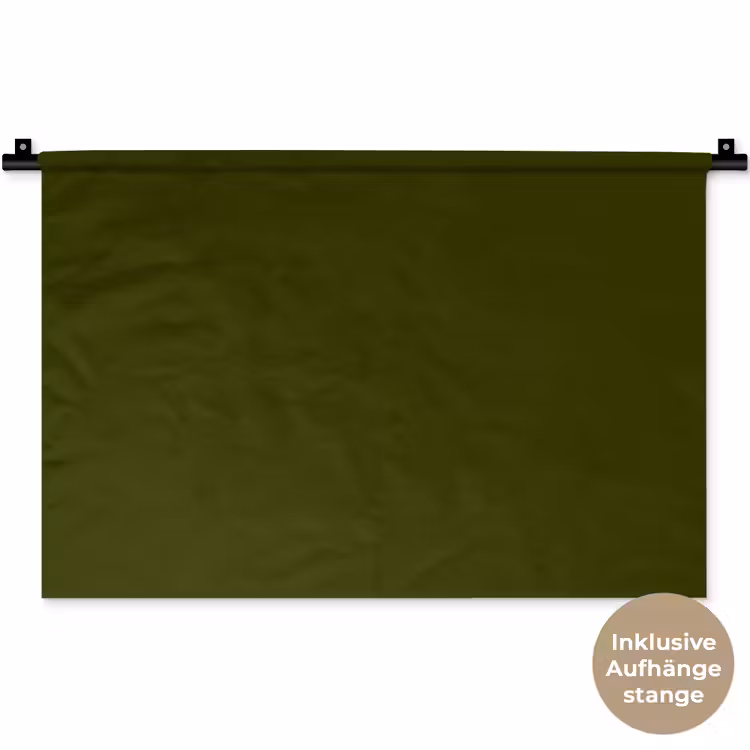 Dark - Olive - Groen Wandkleed katoen klein 269 -t3d_DE