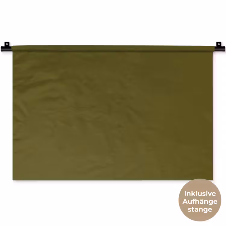 Dark - Olive - Groen Wandkleed katoen klein 269 -t3d_DE
