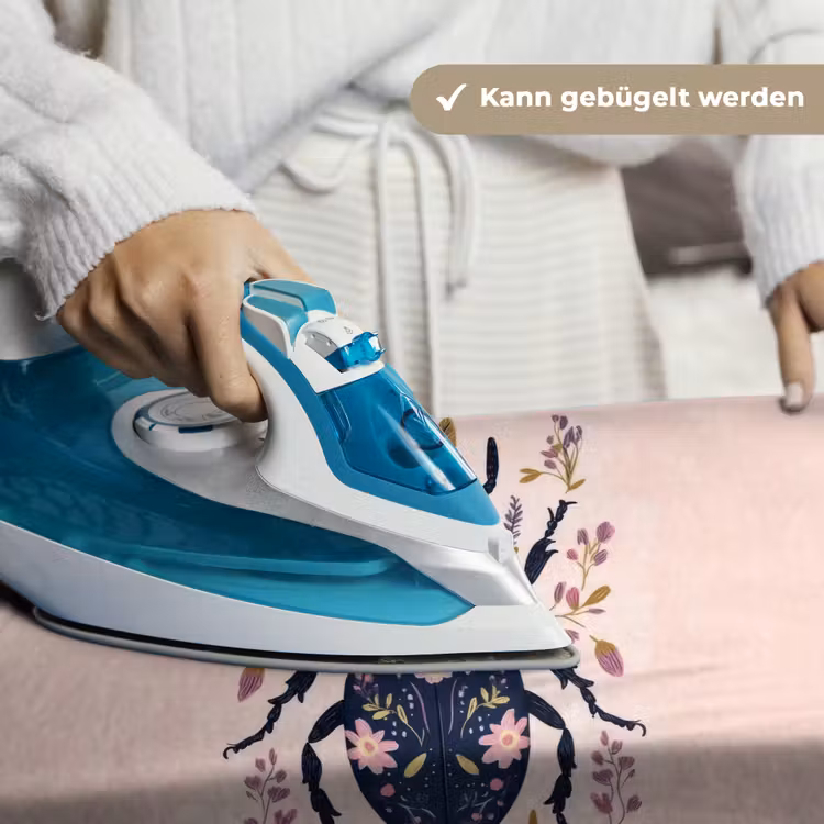 Donkerblauw - Kever - Bloemtakken - Sierlijk Wandkleed katoen klein -tsfeer9_DE