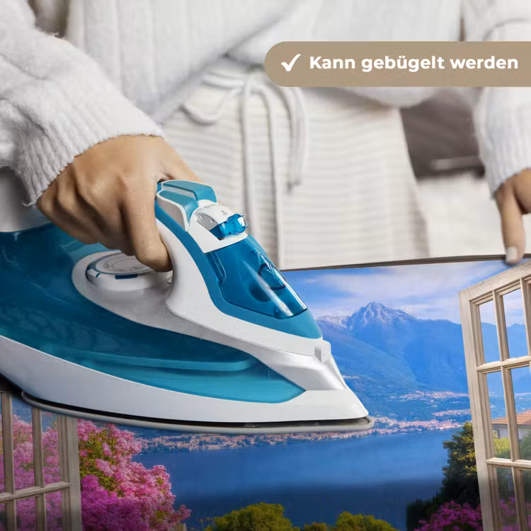 Doorkijk - Berg - Landschap - Uitzicht - Meer Wandkleed katoen klein -tsfeer9_DE