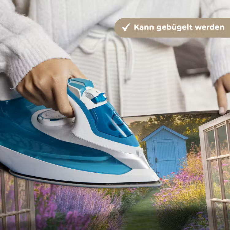 Doorkijk - Bloemen - Raam - Natuur Wandkleed katoen klein -tsfeer9_DE