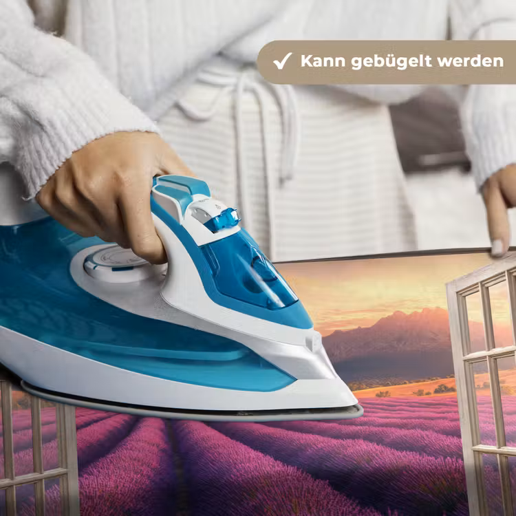 Doorkijk - Lavendel - Landschap - Bloemen - Paars Wandkleed katoen klein -tsfeer9_DE