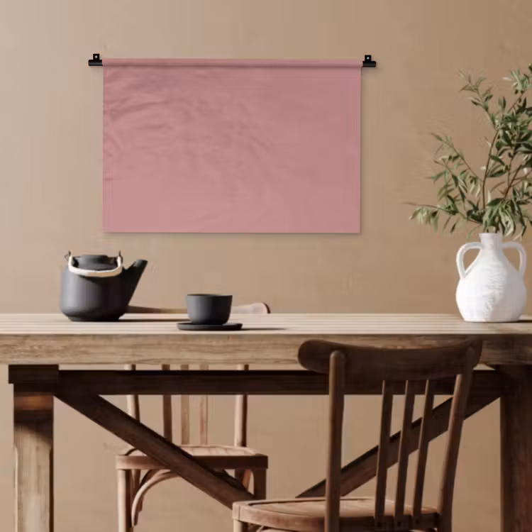Dusty - Rose - Roze Wandkleed katoen klein 269 -sfeer6