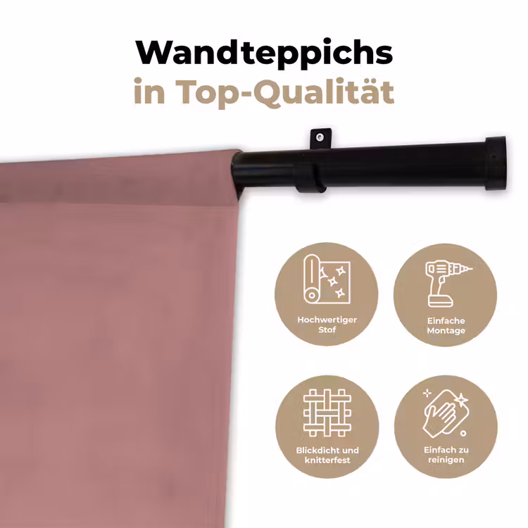 Dusty - Rose - Roze Wandkleed katoen klein 269 -tsfeer2_DE