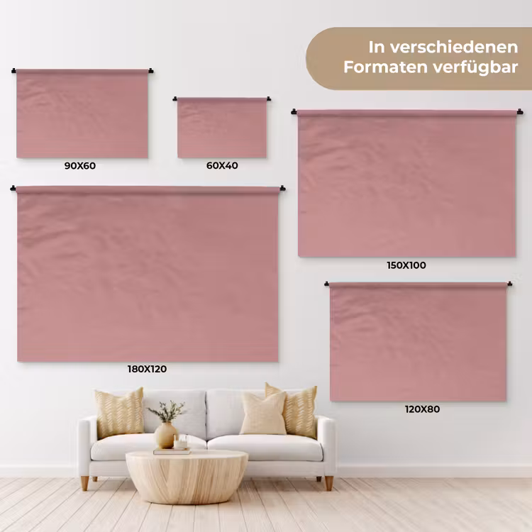 Dusty - Rose - Roze Wandkleed katoen klein 269 -tsfeer8_DE