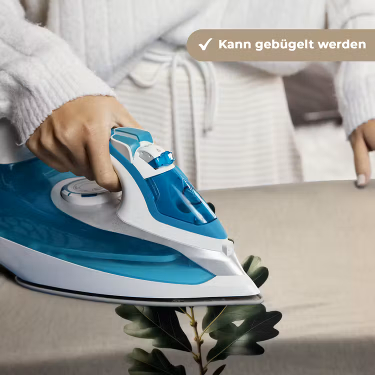Eikenbladeren - Beige - Groen - Golvende randen Wandkleed katoen klein -tsfeer9_DE