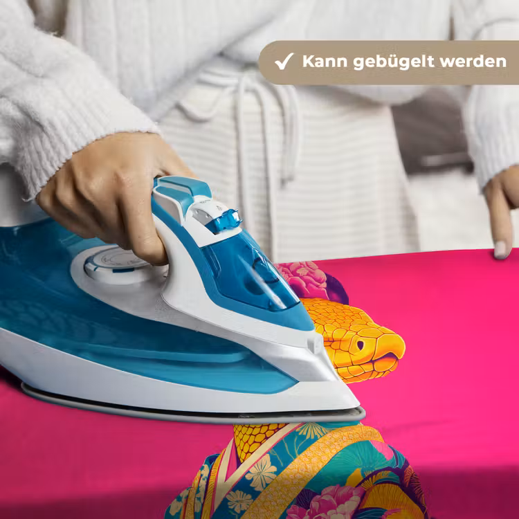 Hagedis - Bloemen - Roze - Kimono Wandkleed katoen klein -tsfeer9_DE