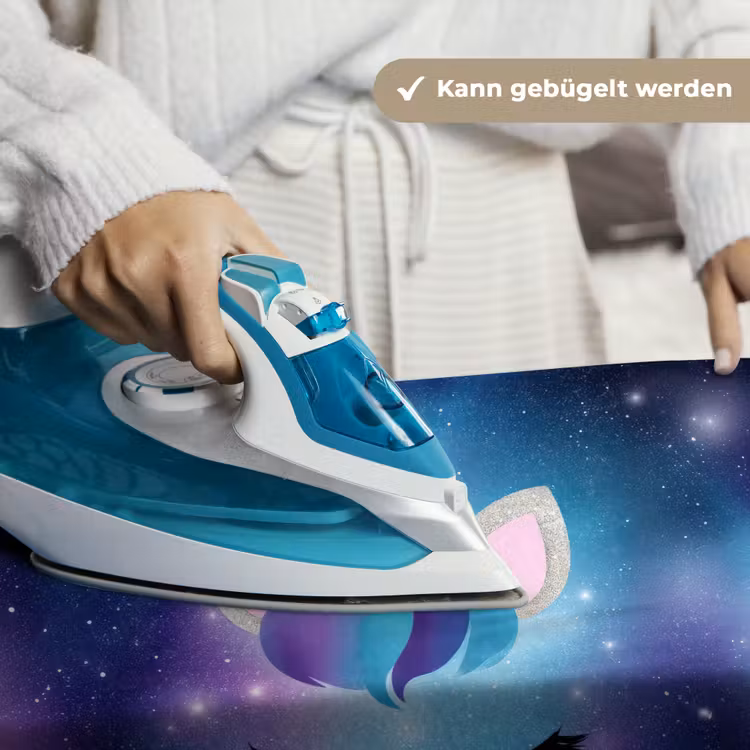 Eenhoorn - Sterren - Magisch - Blauw Wandkleed katoen klein -tsfeer9_DE