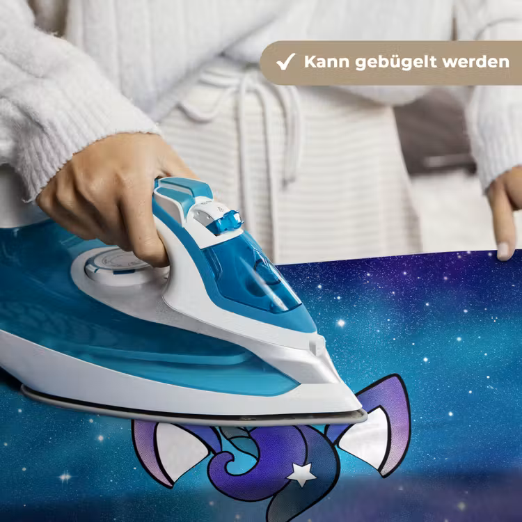 Eenhoorn - Sterrenhemel - Ster - Blauw Wandkleed katoen klein -tsfeer9_DE