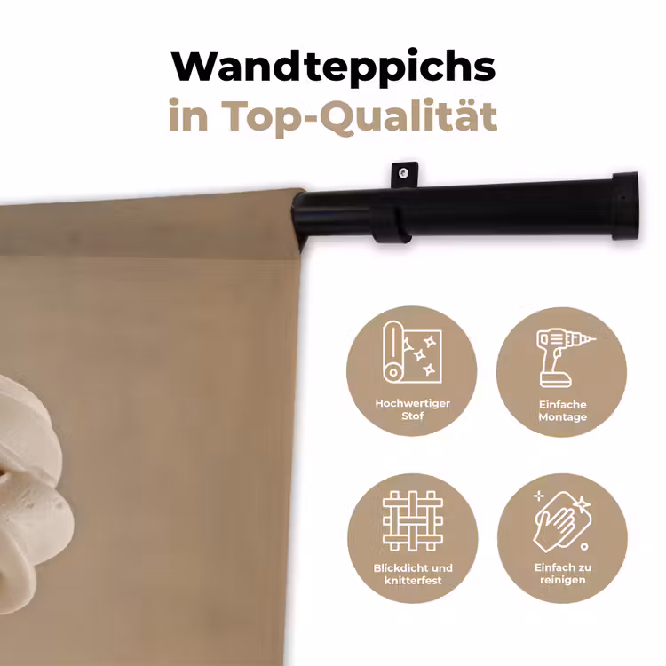 IJs - Softijs - Romig - Hoorntje - Beige Wandkleed katoen klein -tsfeer2_DE
