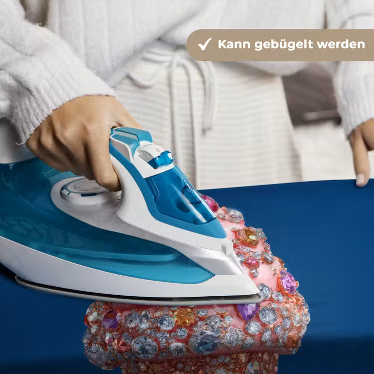 Ijsje - Hoorntje - Steentjes - Blauw Wandkleed katoen klein -tsfeer9_DE