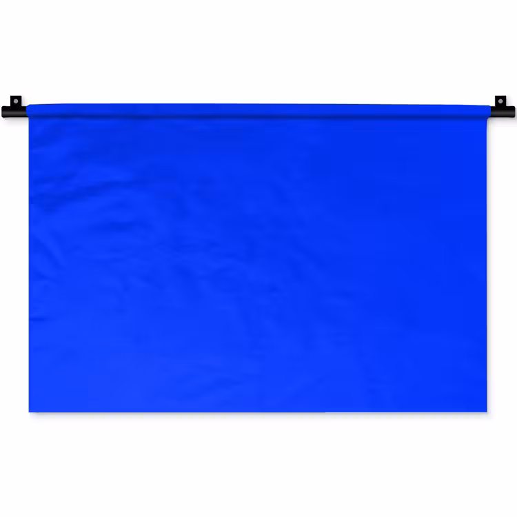 Electric - Blue - Blauw Wandkleed katoen klein 269 -zz3d
