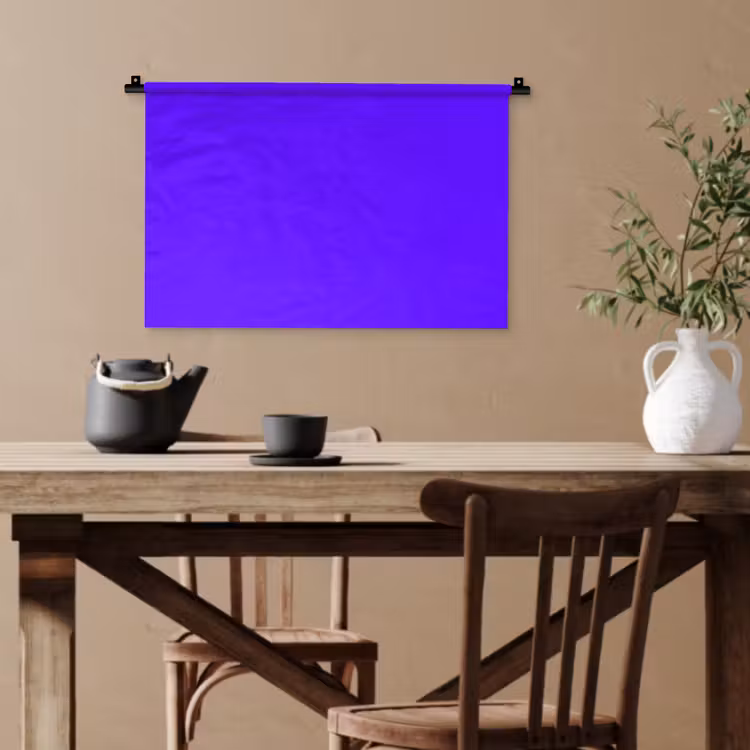 Electric - Indigo - Paars Wandkleed katoen klein 269 -sfeer6