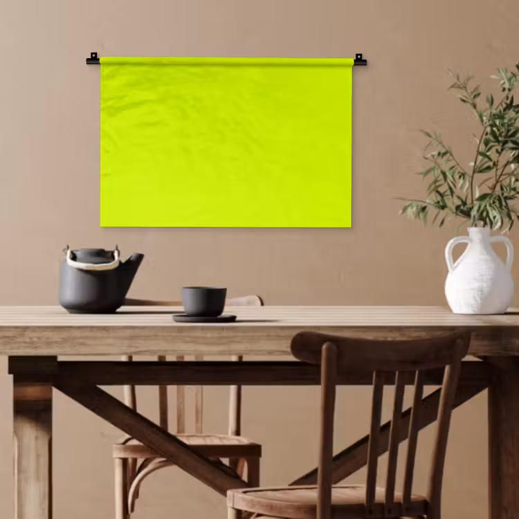 Electric - Lemon - Geel Wandkleed katoen klein 269 -sfeer6