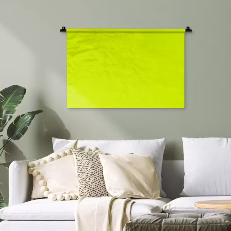 Electric - Lemon - Geel Wandkleed katoen klein 269 -sfeer7