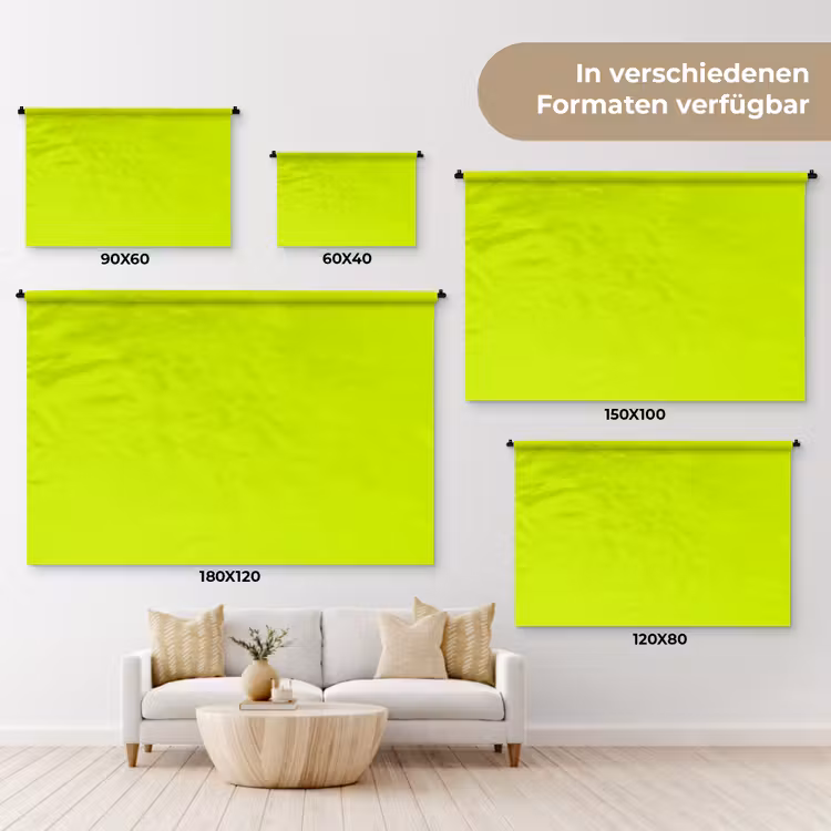 Electric - Lemon - Geel Wandkleed katoen klein 269 -tsfeer8_DE