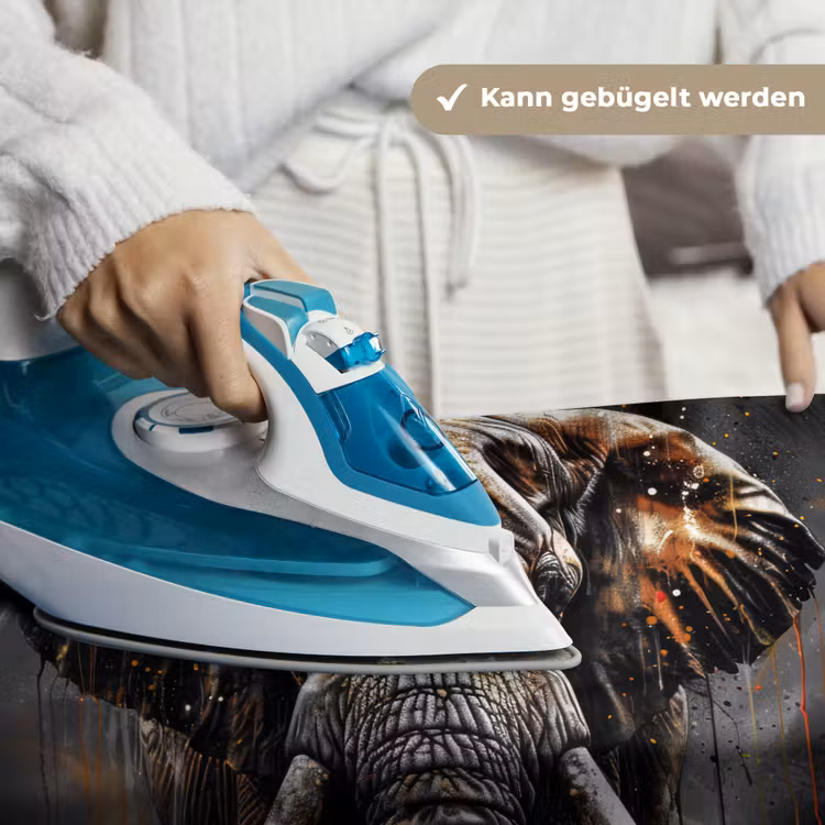 Olifant - Watercolor - Wilde dieren - Luxe Wandkleed katoen klein -tsfeer9_DE