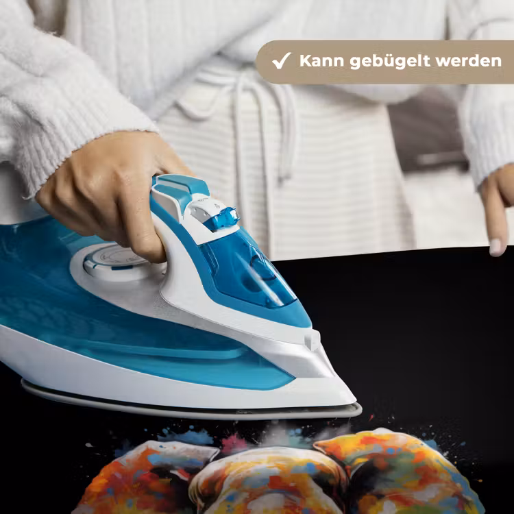Olifant versierd met kleurrijke spetters Wandkleed katoen klein -tsfeer9_DE