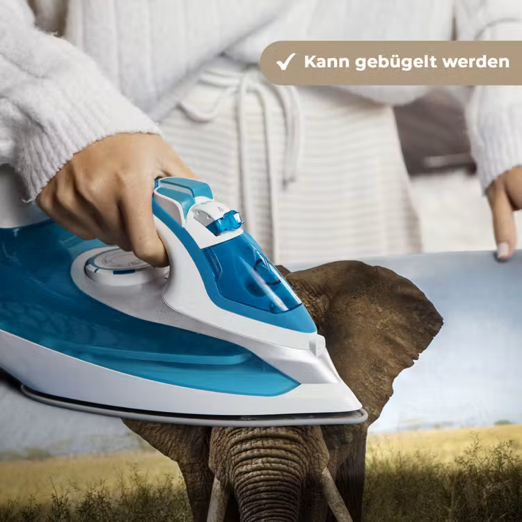 Olifant - Natuur - Gras - Dieren - Landschap Wandkleed katoen klein -tsfeer9_DE