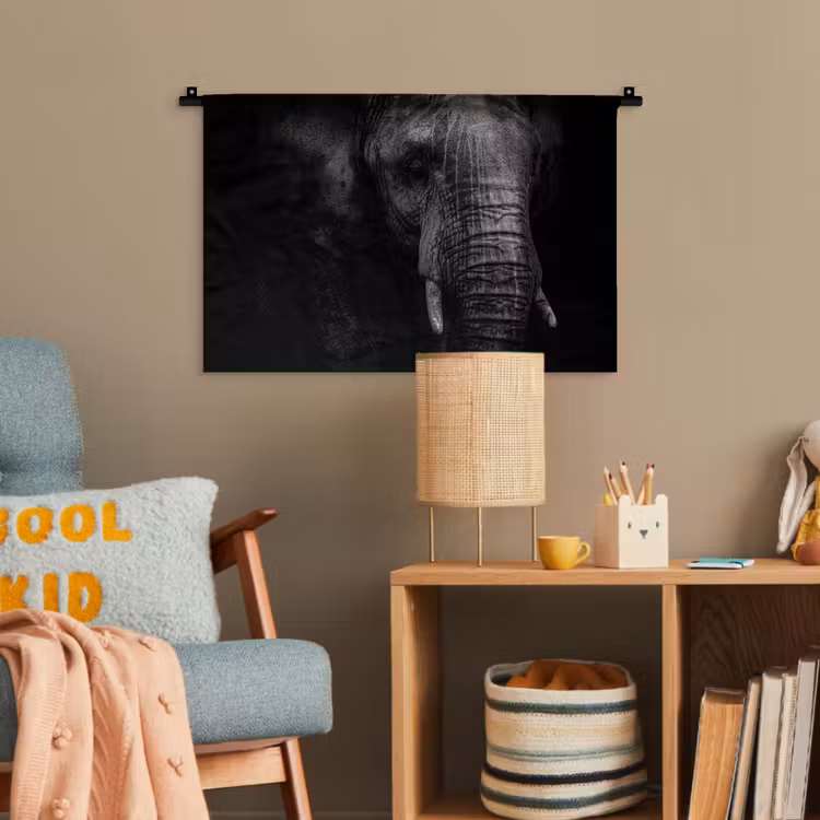 Olifant - Dier - Portret Wandkleed katoen klein -wsfeer4_kind