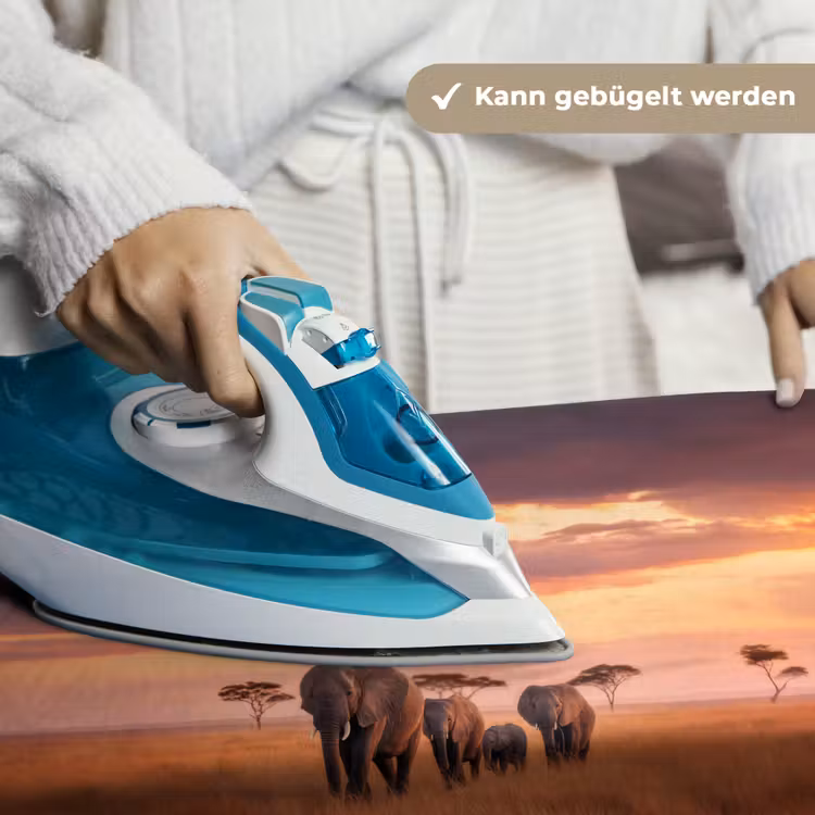 Groep olifanten - Open vlakte - Zon Wandkleed katoen klein -tsfeer9_DE
