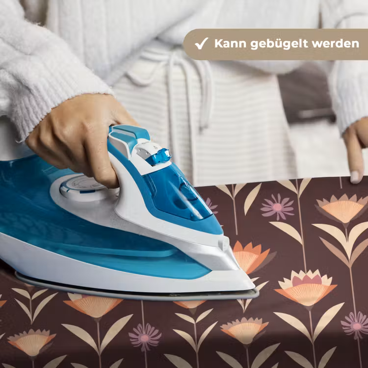 Elegant - Retro - Bruin Wandkleed katoen klein 269 -tsfeer9_DE