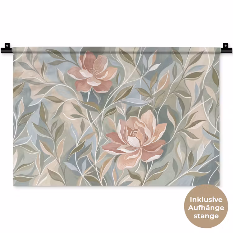 Elegant - Romantiek - Roze Wandkleed katoen klein -t3d_DE