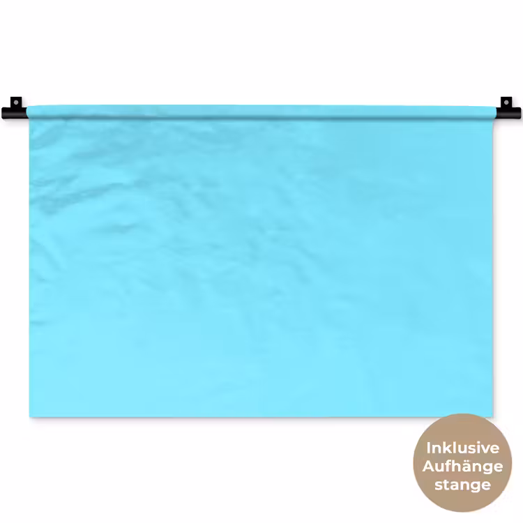 Electric - Cyan - Blauw Wandkleed katoen klein 269 -t3d_DE