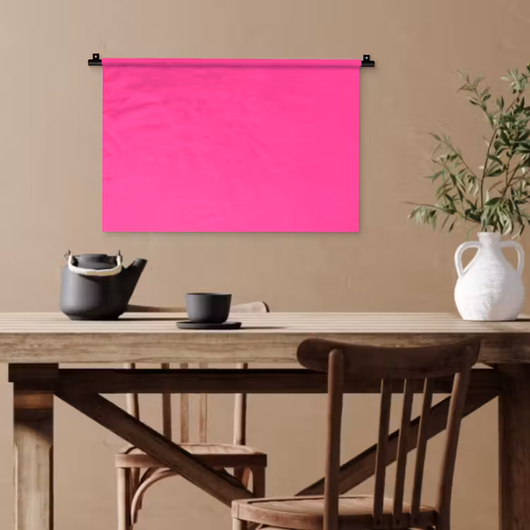 Electric - Magenta - Roze Wandkleed katoen klein 269 -sfeer6