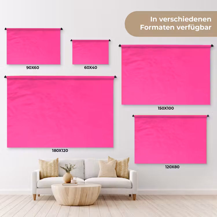 Electric - Magenta - Roze Wandkleed katoen klein 269 -tsfeer8_DE