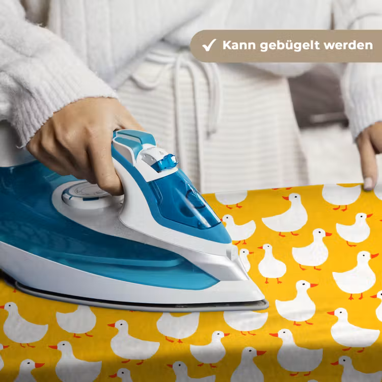 Eendjes - Patroon - Geel Wandkleed katoen klein 269 -tsfeer9_DE