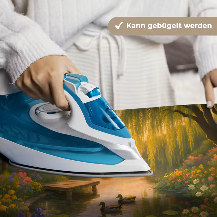 Eenden - Vijver - Bloemen Wandkleed katoen klein -tsfeer9_DE