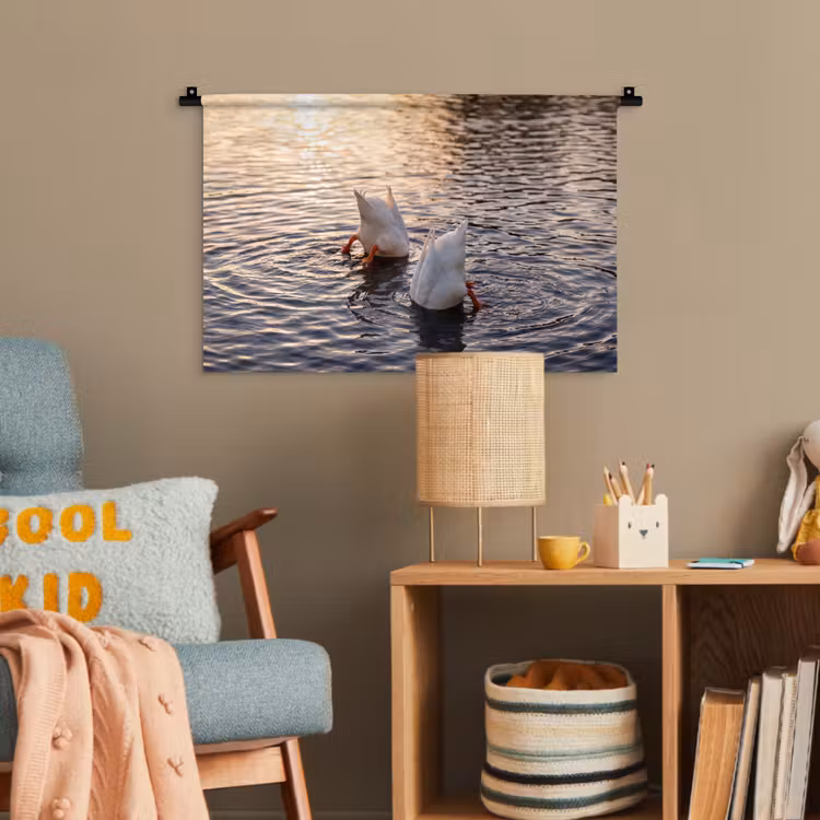 Eenden - Water - Natuur Wandkleed katoen klein -wsfeer4_kind