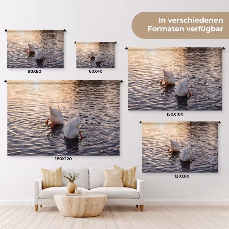 Eenden - Water - Natuur Wandkleed katoen klein -tsfeer8_DE