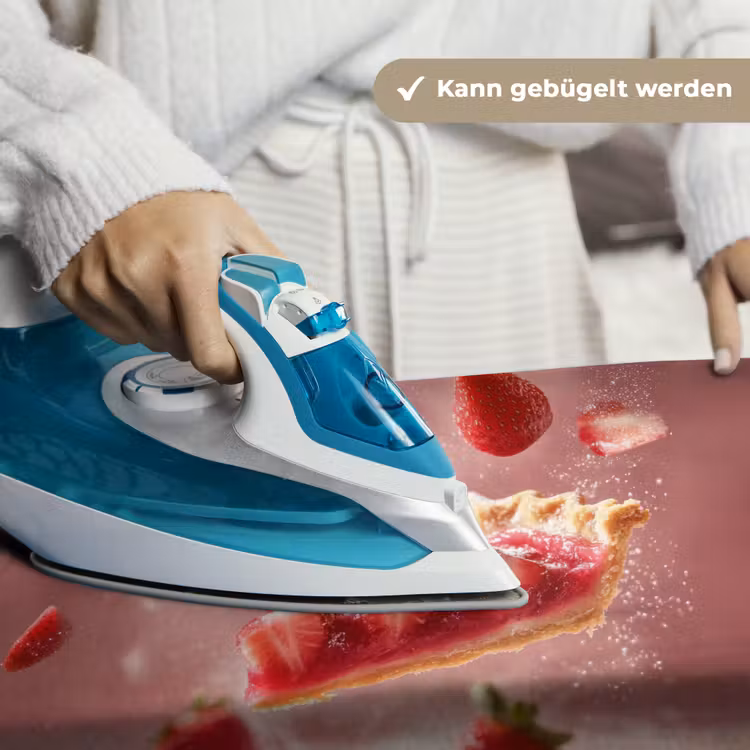 Aardbei - Taart- Eten - Roze Wandkleed katoen klein -tsfeer9_DE