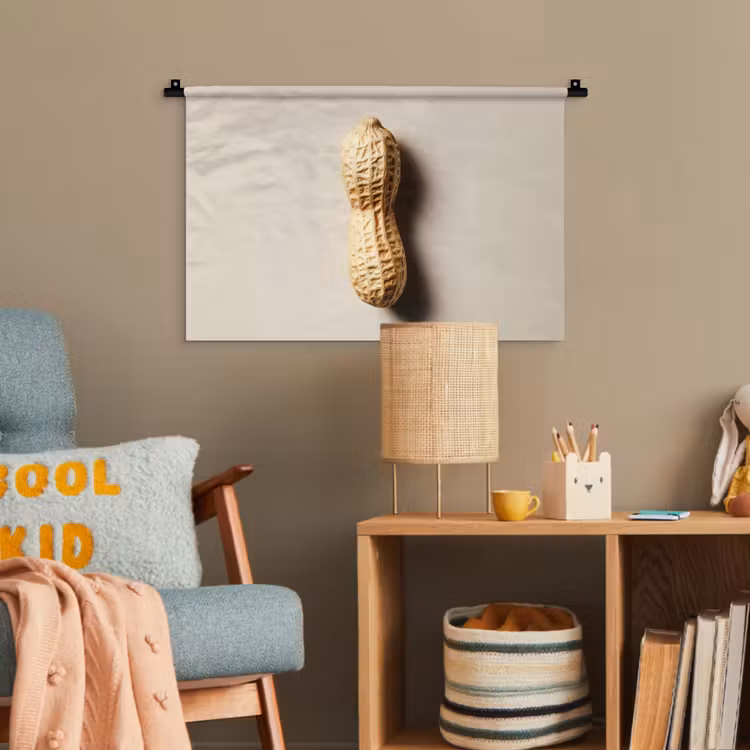 Pinda - Ruw - Beige Wandkleed katoen klein -wsfeer4_kind