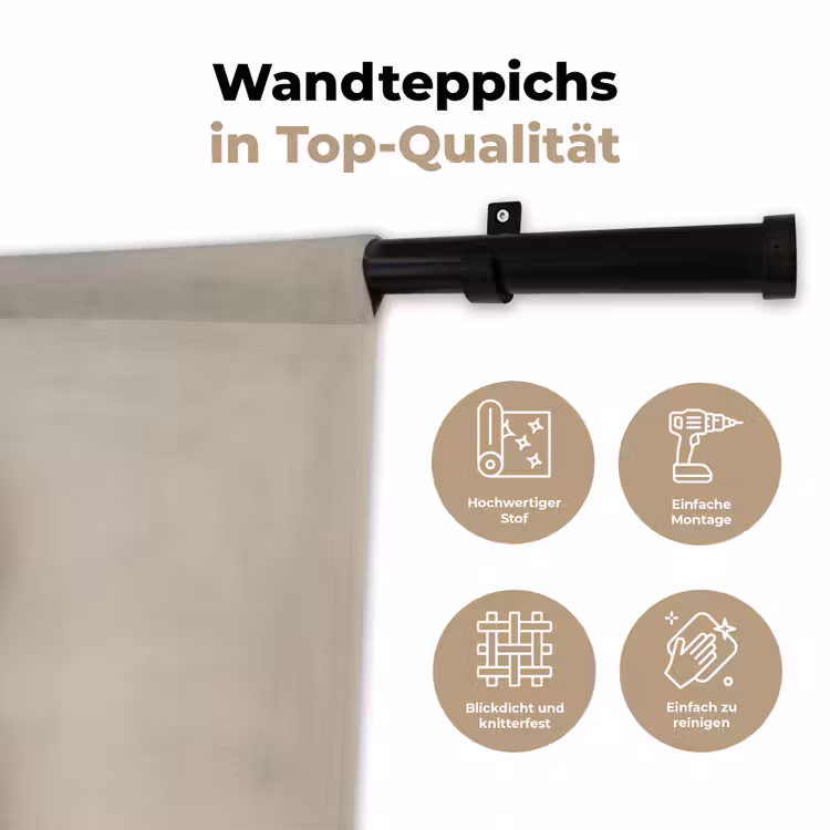 Pinda - Ruw - Beige Wandkleed katoen klein -tsfeer2_DE