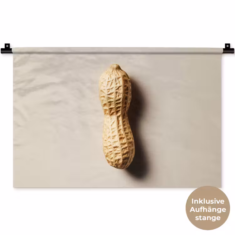 Pinda - Ruw - Beige Wandkleed katoen klein -t3d_DE
