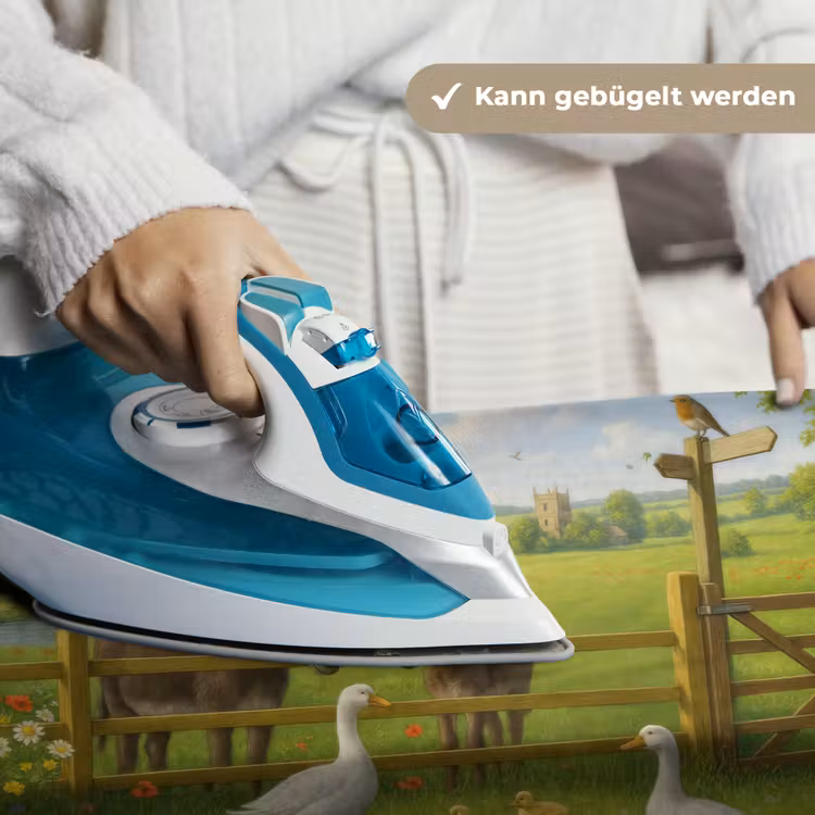 Ezels - Ganzen - Kleurrijk Wandkleed katoen klein -tsfeer9_DE