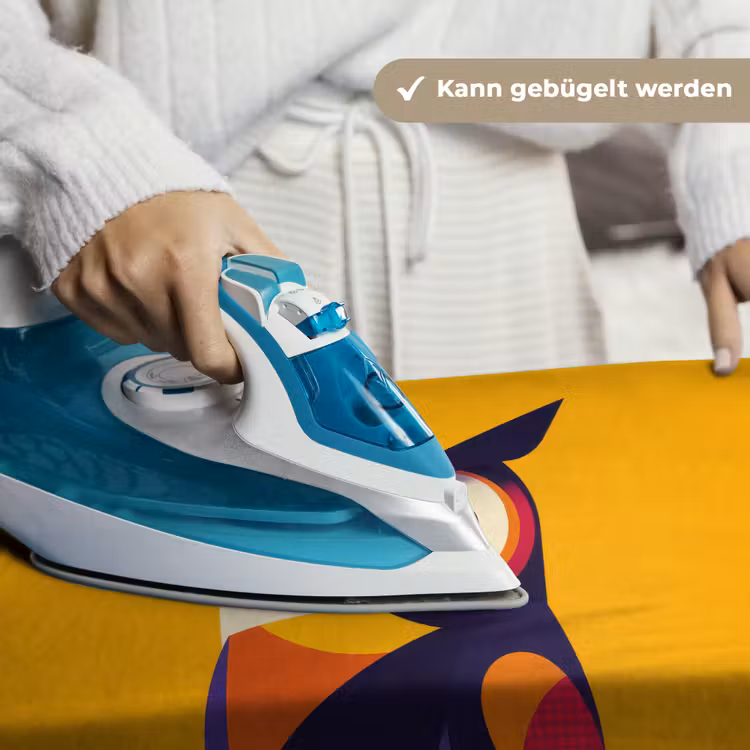 Uil - Grafisch - Kleurrijk - Ogen Wandkleed katoen klein -tsfeer9_DE