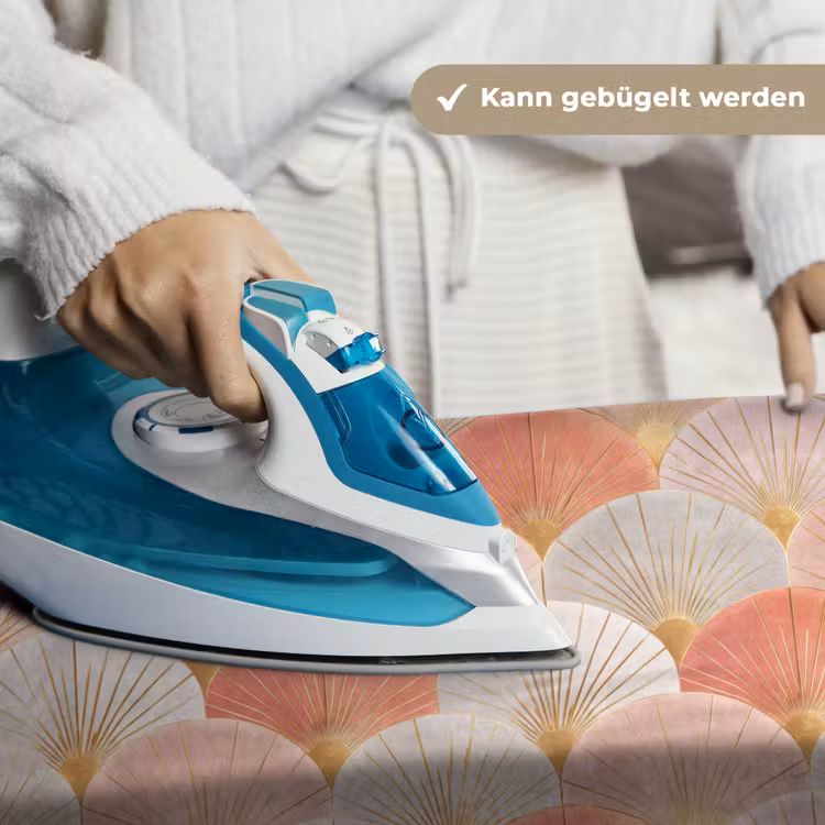 Waaiers - Goud - Roze Wandkleed katoen klein 269 -tsfeer9_DE
